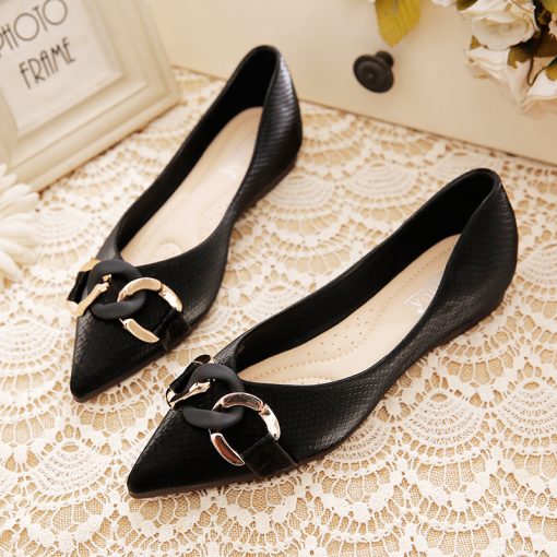 Pointed Shallow Mouth Peas Shoes Soft Sole - Image 5