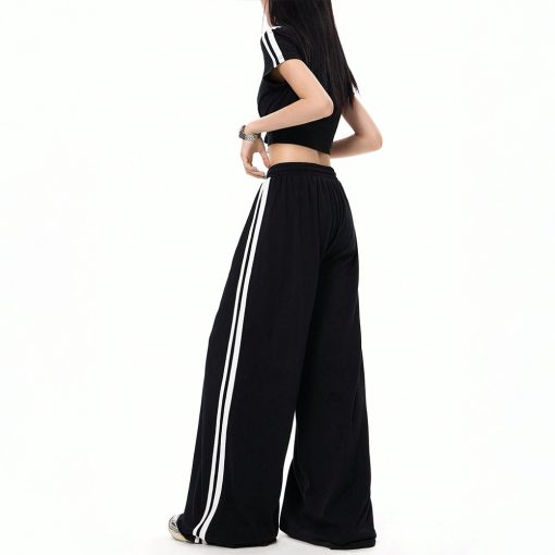 Sports Style Wide-leg Casual Pants Loose Draggle-tail Trousers - Image 2