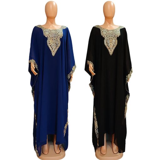 Women's Dress Embroidered Lace Muslim Robe - Image 7