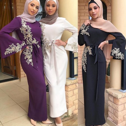 Muslim embroidered dress - Image 2