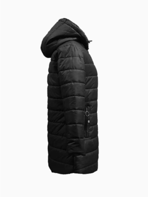 Zip-up Hoodie Puffy Coat - Image 4