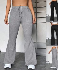 European And American Stitching Yoga Exercise Pants Outdoor Casual Flared Pants