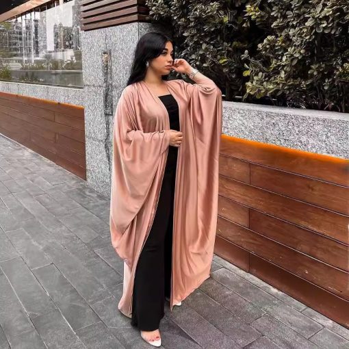 Women's Fashion European Muslim Satin Robe - Image 2