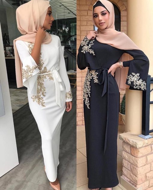 Muslim embroidered dress - Image 3