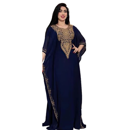 Women's Dress Embroidered Lace Muslim Robe - Image 5
