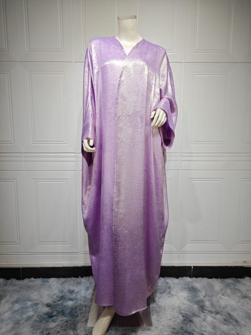 Muslim Fashion Bronzing Robe Abaya Outer Wear - Image 5
