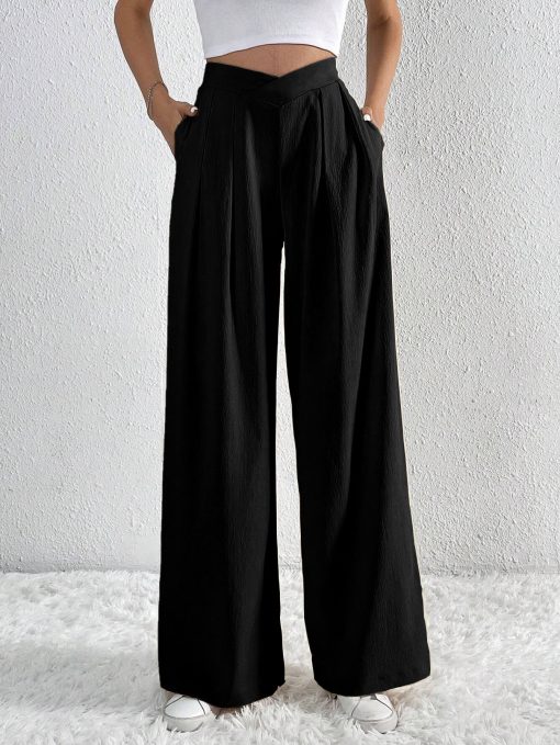 Women's Casual Wide-leg Pants Loose Trousers - Image 4