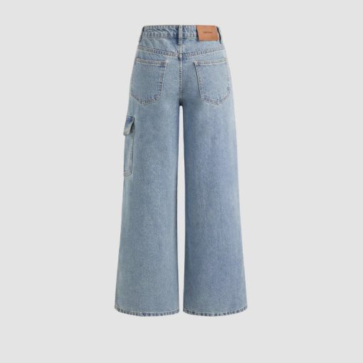 Women's Fashionable Wide Leg Pants Loose Trousers - Image 4