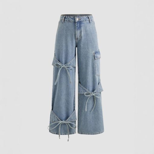 Women's Fashionable Wide Leg Pants Loose Trousers - Image 3