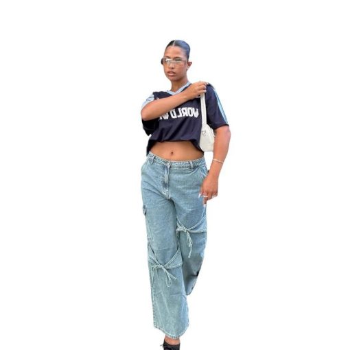 Women's Fashionable Wide Leg Pants Loose Trousers - Image 2