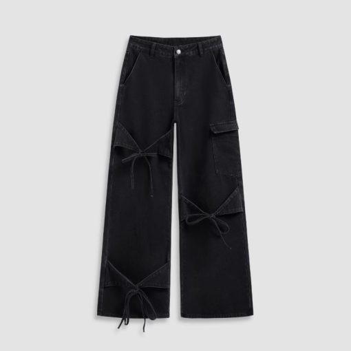 Women's Fashionable Wide Leg Pants Loose Trousers - Image 5