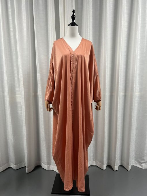 Women's Fashion European Muslim Satin Robe - Image 7