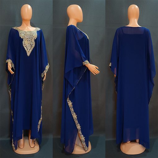 Women's Dress Embroidered Lace Muslim Robe - Image 6