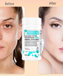 Collagen Peptides For Women, Beauty Vitamin And Mineral Supplement With Multivitamins, Hydrolyzed Protein Peptide Type, Biotin And Vitamins - 60 Capsules