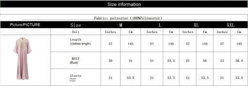 Muslim Women Embroidered Robe Dress - Image 6