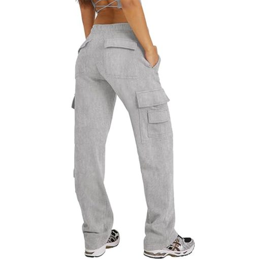Multi-pocket Cargo Pants Casual Loose Sports Fitness Wide Leg Pants - Image 3