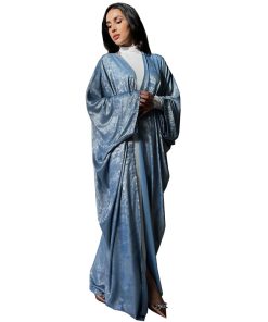 Muslim Fashion Bronzing Robe Abaya Outer Wear