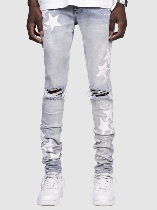 Men's Slim Stretch XINGX Fashion Jeans - Image 4