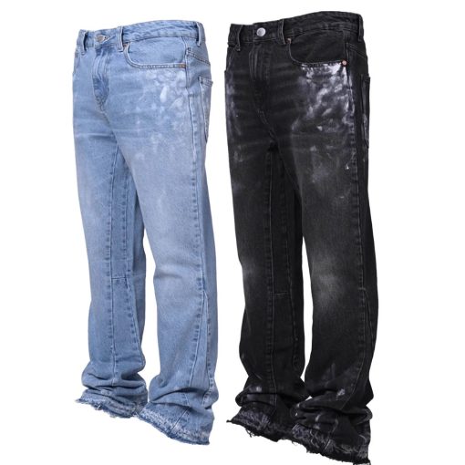 Men's Fashion Stretch Embroidery Straight-leg Denim Straight-leg Pants - Image 4