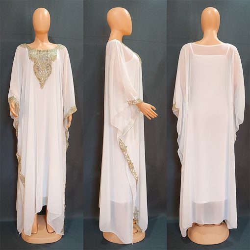Women's Dress Embroidered Lace Muslim Robe - Image 2