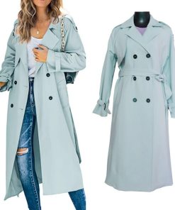 Women's Fashion Casual Solid Color Windbreaker Jacket