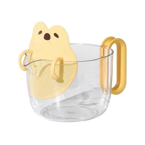 Cartoon Filter Measuring Cup With Scale Food Grade Multifunctional Egg Beater - Image 3