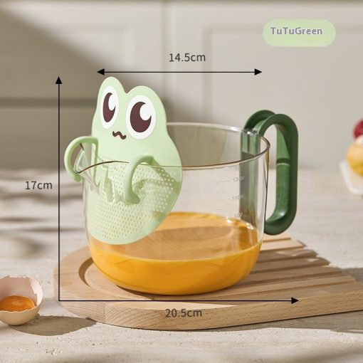 Cartoon Filter Measuring Cup With Scale Food Grade Multifunctional Egg Beater - Image 5