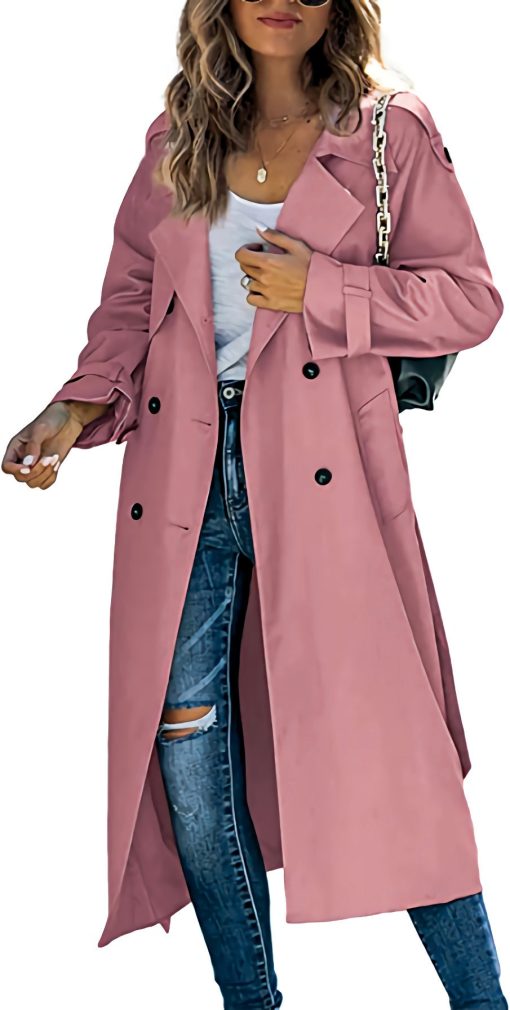 Women's Fashion Casual Solid Color Windbreaker Jacket - Image 3