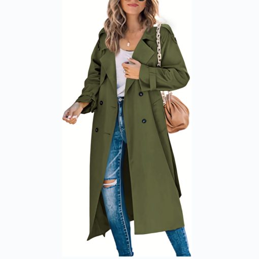 Women's Fashion Casual Solid Color Windbreaker Jacket - Image 10