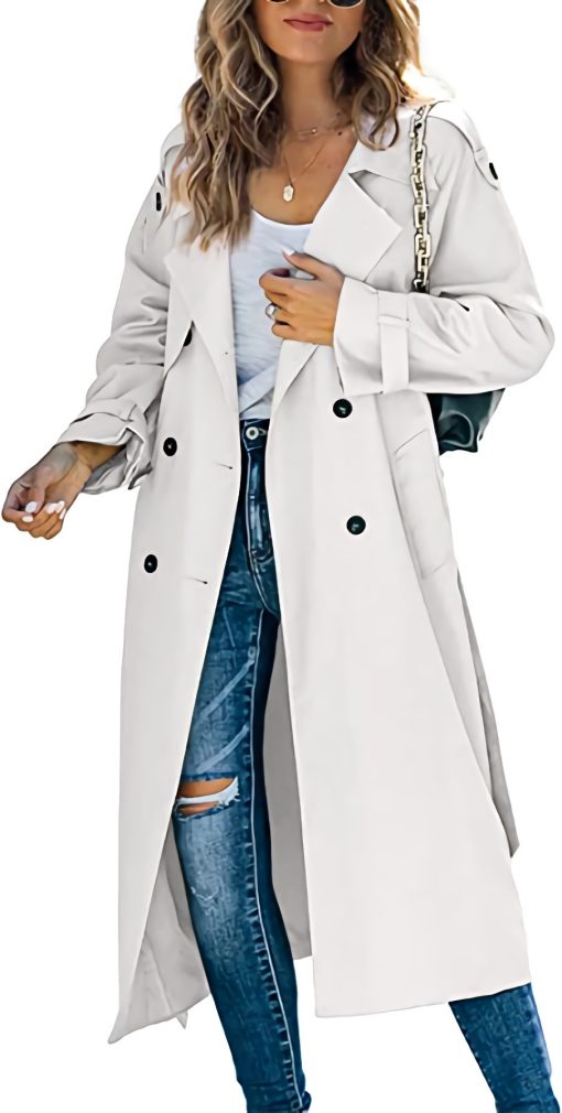 Women's Fashion Casual Solid Color Windbreaker Jacket - Image 4