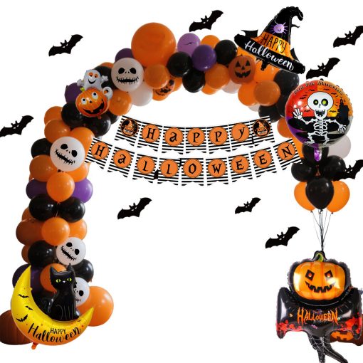 Halloween Hanging Flag Balloon Set Party Decoration Supplies - Image 5
