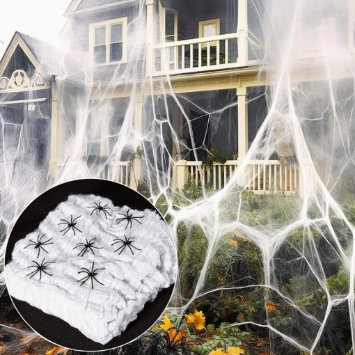Halloween Decoration Cotton Spider Web Atmosphere Layout Props - Image 5