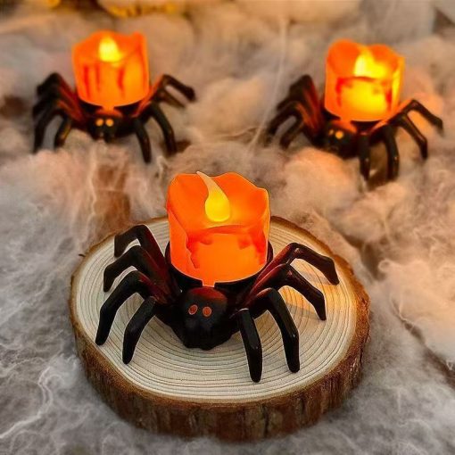 Halloween Pumpkin Spider Candle Light Decoration Props - Image 5