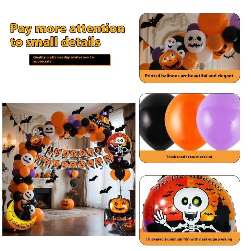 Halloween Hanging Flag Balloon Set Party Decoration Supplies - Image 7