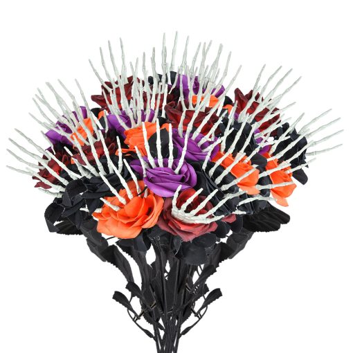 Halloween Skull Hand Rose Horror Decoration Ornaments - Image 8