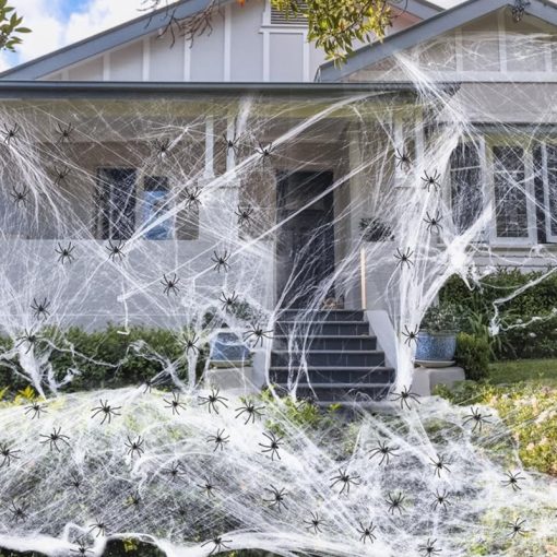 Halloween Decoration Cotton Spider Web Atmosphere Layout Props - Image 2