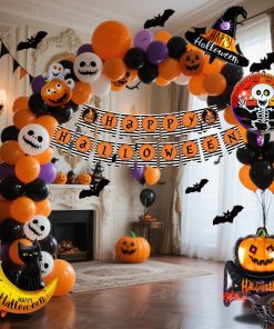 Halloween Hanging Flag Balloon Set Party Decoration Supplies