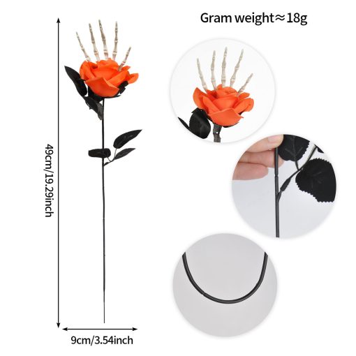 Halloween Skull Hand Rose Horror Decoration Ornaments - Image 4