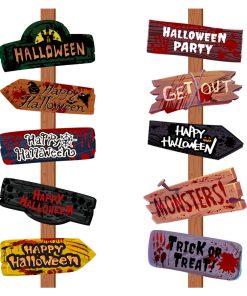 Creative Printing Halloween Decoration Props Paper Signs