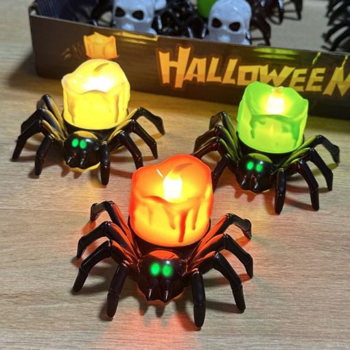 Halloween Pumpkin Spider Candle Light Decoration Props - Image 2