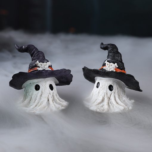 Resin Decoration Halloween Wizard Hat Ghost Ornaments - Image 7