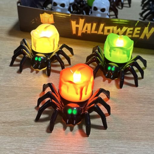 Halloween Pumpkin Spider Candle Light Decoration Props - Image 9