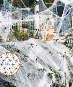Halloween Decoration Cotton Spider Web Atmosphere Layout Props