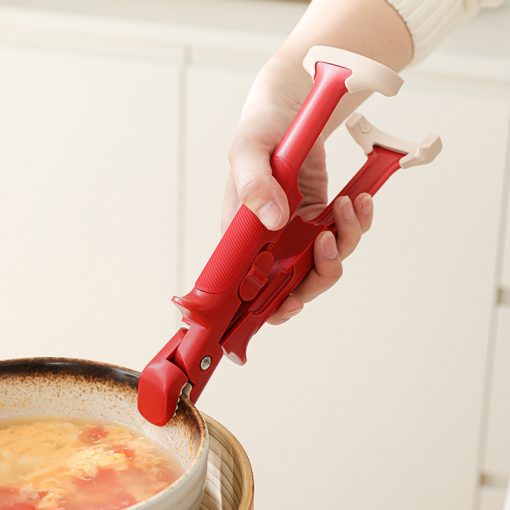 Shark Anti-scalding Clip Red Dish-grabbing Device Multifunctional Bowl Clip - Image 3