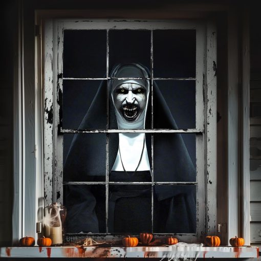 3D Holiday Window Cover Witch Halloween Window Cover - Image 7