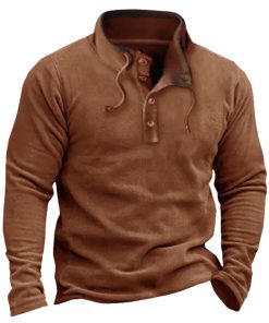 Men's Casual Coat Zipper Fleece Sweater